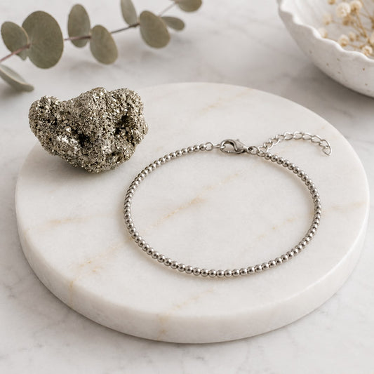 Laxmi Pyrite Anklet